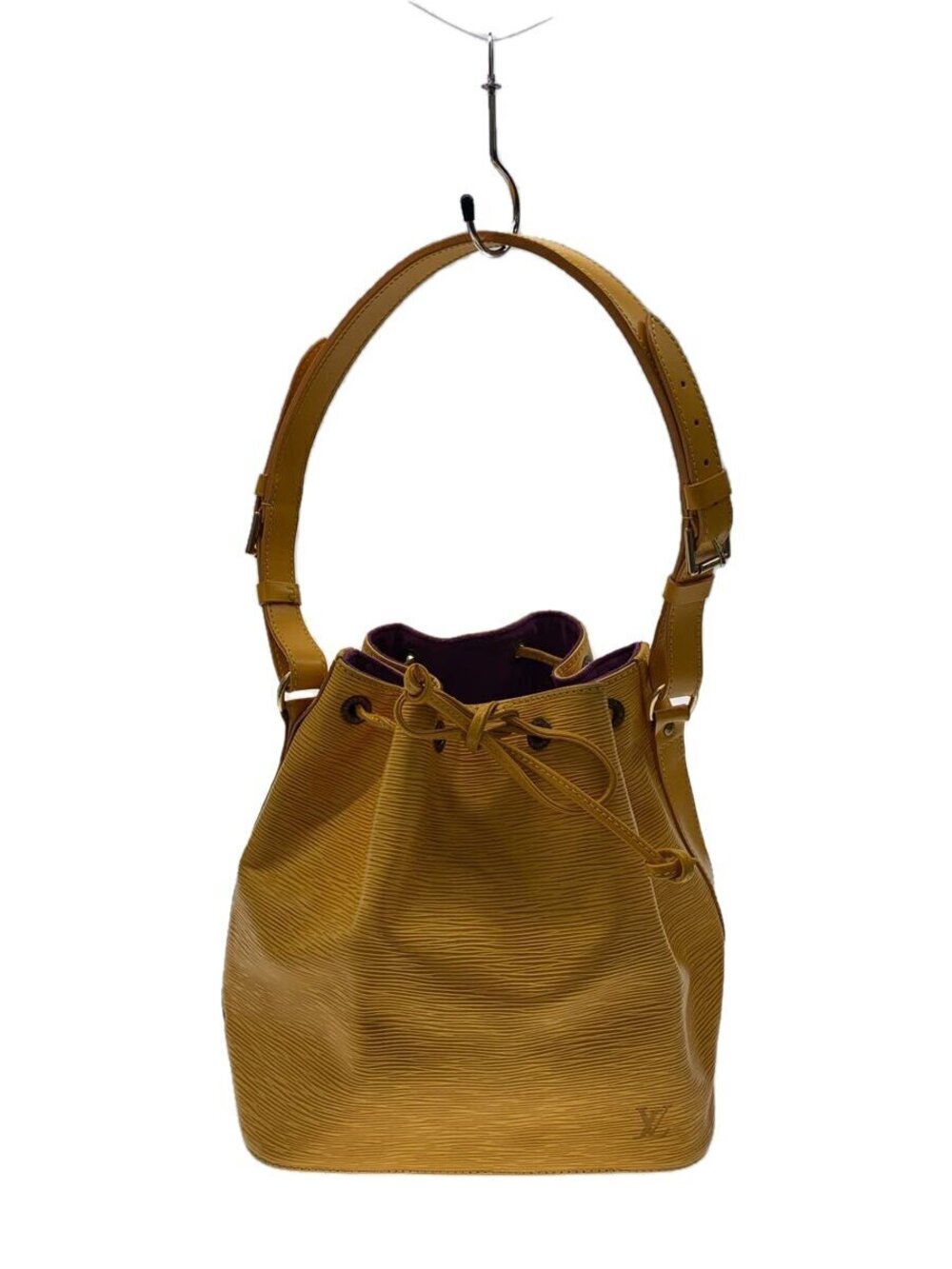 LOUIS VUITTON Epi Leather Bag Brown Yellow